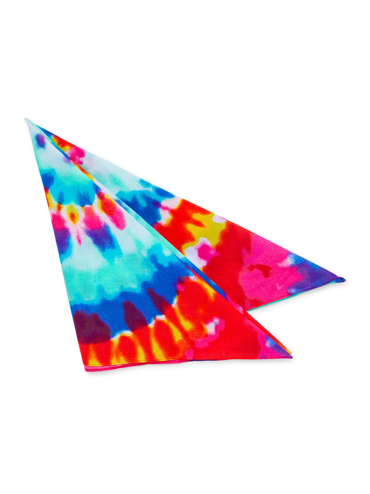 Time and Tru Women's Tie Dye Bandana, Multi-Color