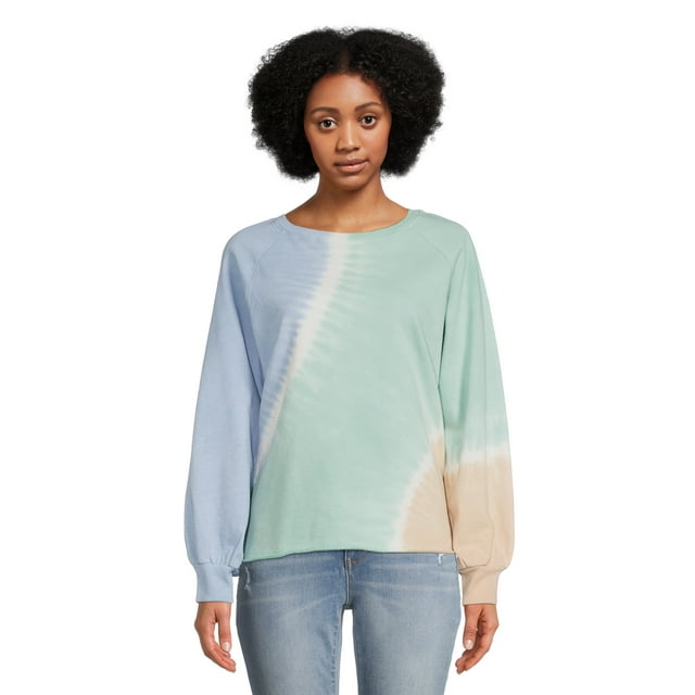 Time and Tru Women's Tie Dye Sweatshirt