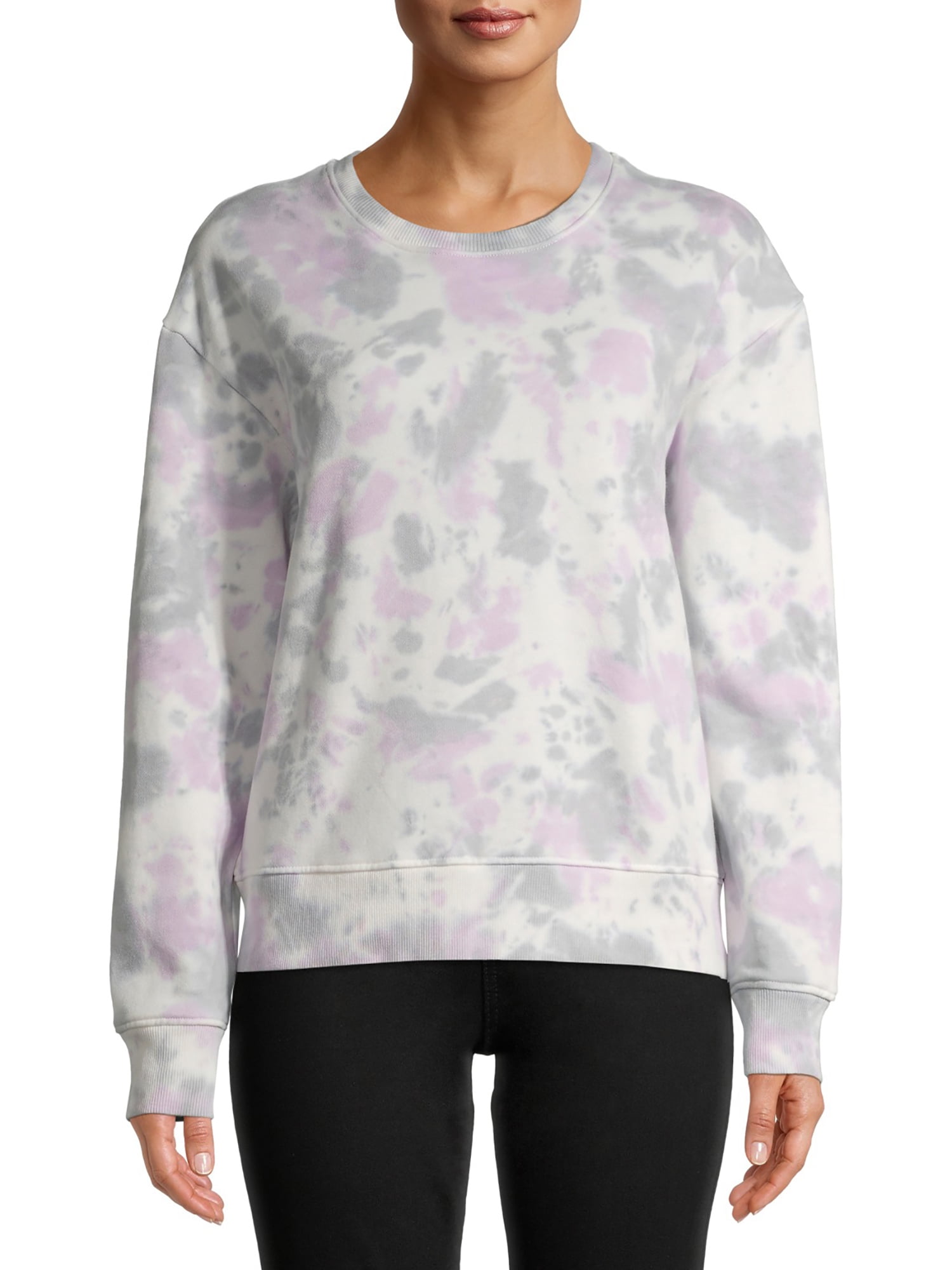 Walmart tie dye sweatshirt womens sale