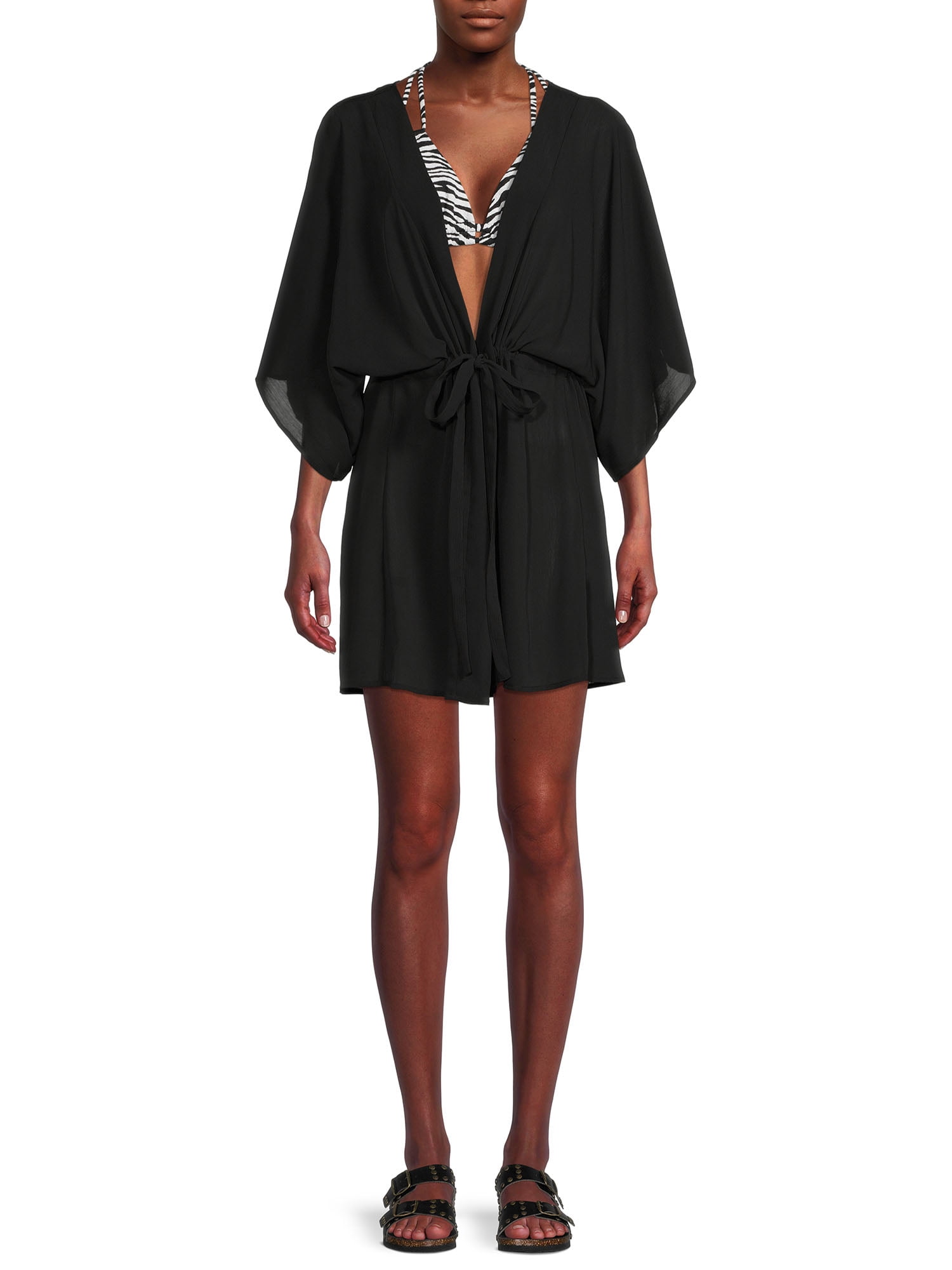 Time and Tru Women's Tie Front Layering Piece