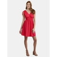 thumbnail image 1 of Time and Tru Women's Tie Mini Dress, Sizes XS-XXXL, 1 of 5