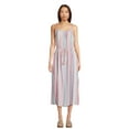 thumbnail image 1 of Time and Tru Women's Tie Shoulder Midi Dress, Sizes XS-XXXL, 1 of 5