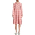 thumbnail image 1 of Time and Tru Women's Tiered Long Sleeves Dress, 1 of 5