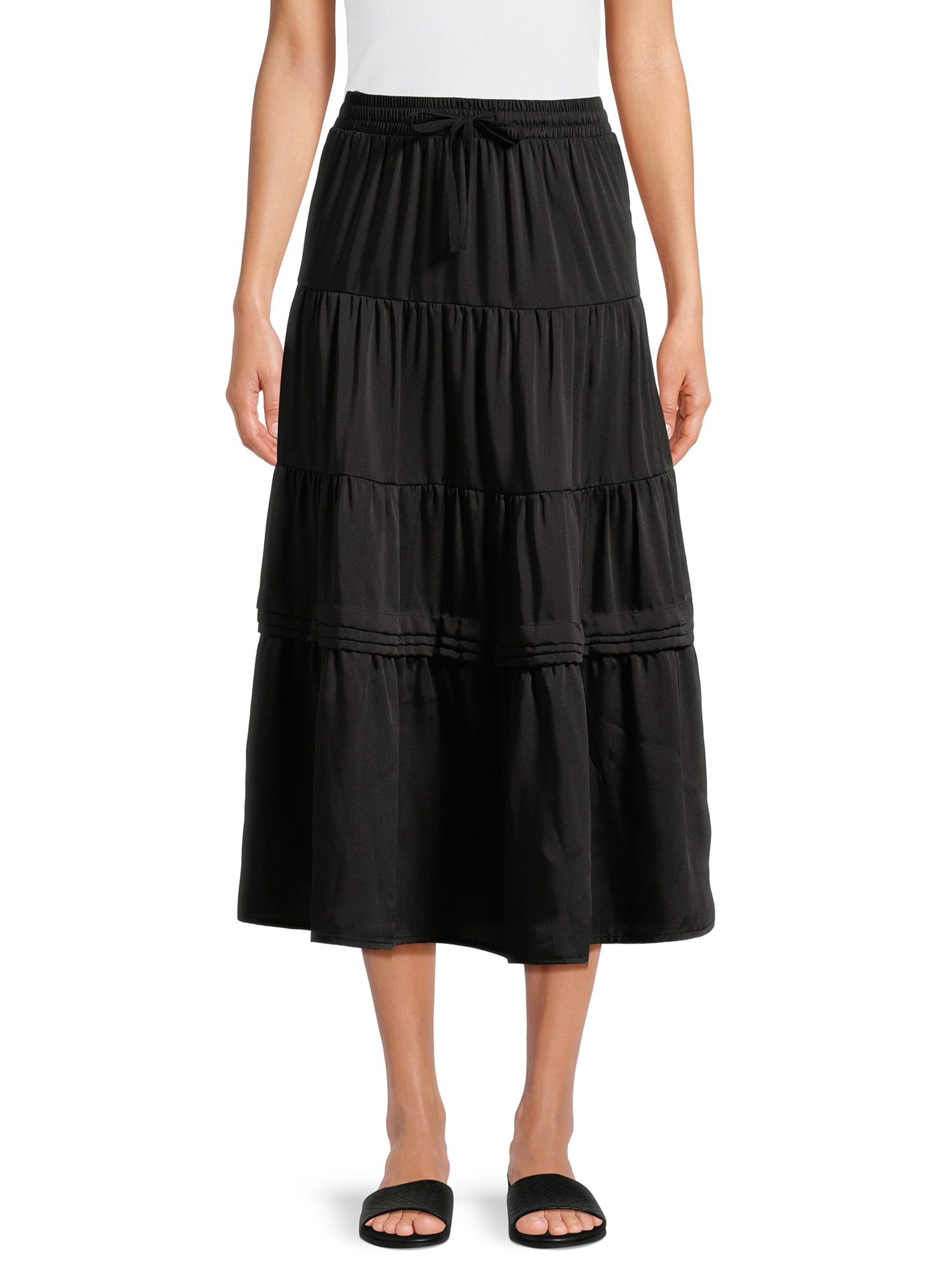 Swing a line summer linen skirt for women 4904