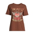 thumbnail image 1 of Time and Tru Women’s Tom Petty Graphic Band Tee with Short Sleeves, Sizes XS-XXXL, 1 of 1