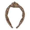 thumbnail image 1 of Time and Tru Women's Top Knot Hair Headband, Leopard, 1 of 3