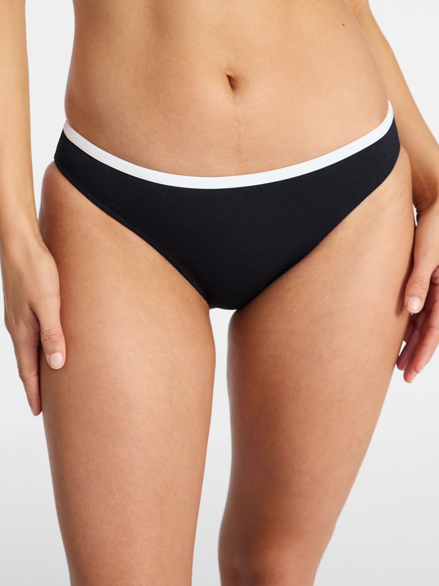Time and Tru Women's Tropez Binded Bikini Bottoms, Sizes XS-XL