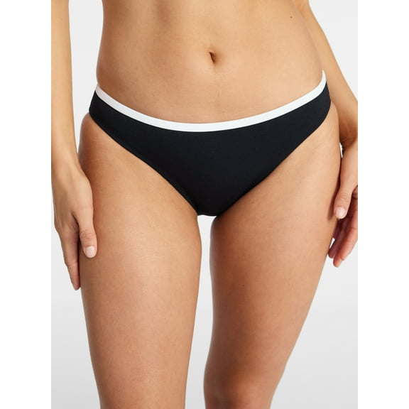 Time and Tru Women's Tropez Binded Bikini Bottoms, Sizes XS-XL