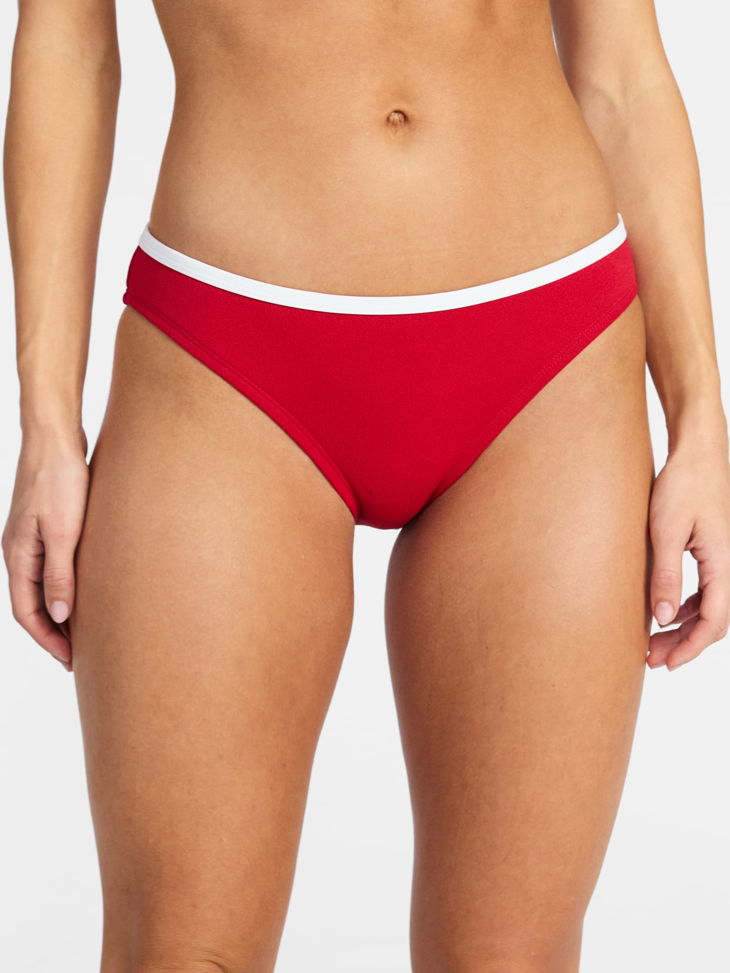 Time and Tru Women's Tropez Binded Bikini Bottoms, Sizes XS-XL