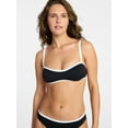 thumbnail image 1 of Time and Tru Women's and Women's Plus Size Tropez Hidden Underwire Bandeau Bikini Top, Sizes XS-3X, 1 of 5