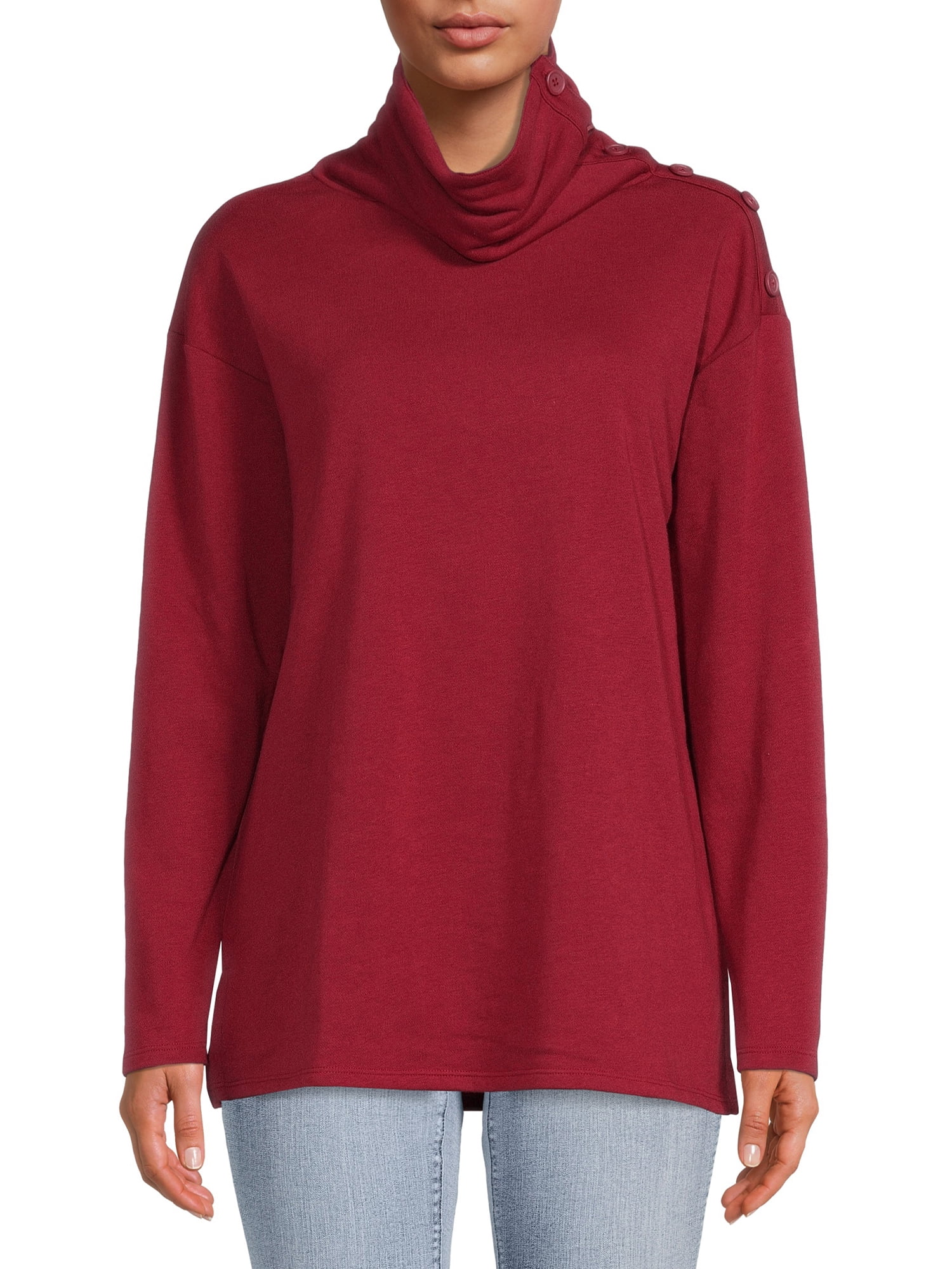 Time and Tru Women's Tunic Sweatshirt