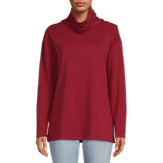 Time and Tru Women's Tunic Sweatshirt