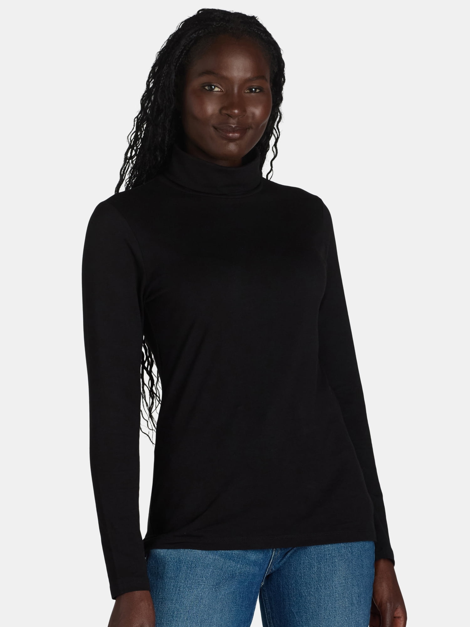 Time and Tru Women's Turtleneck, Size S-XXXL