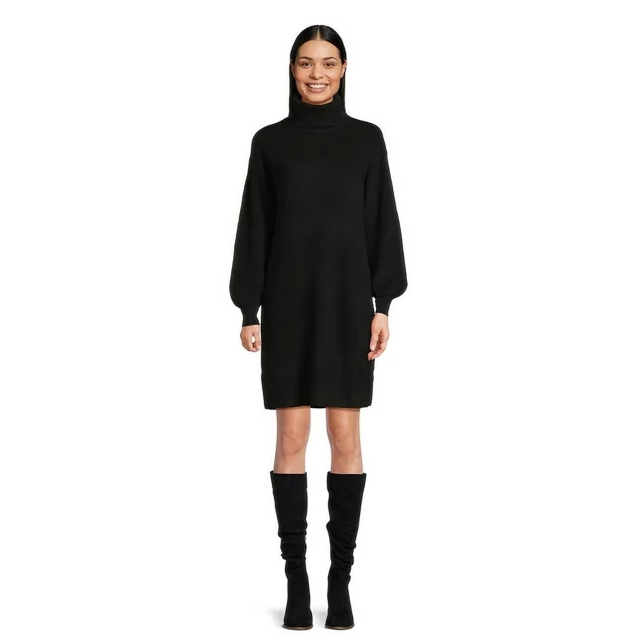 Women's Turtleneck Sweater Dress main image 1