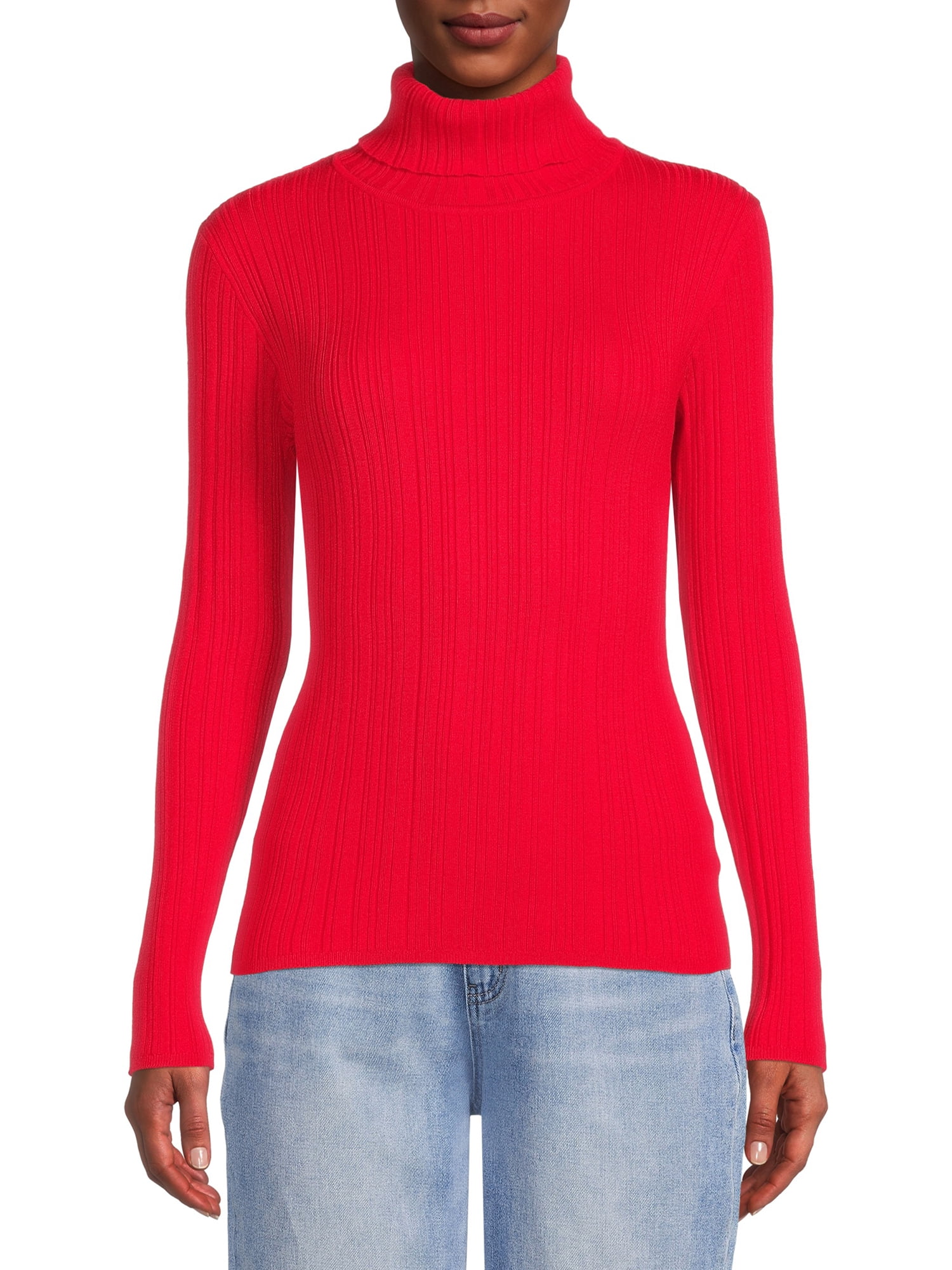 Time and Tru Women s Turtleneck Sweater