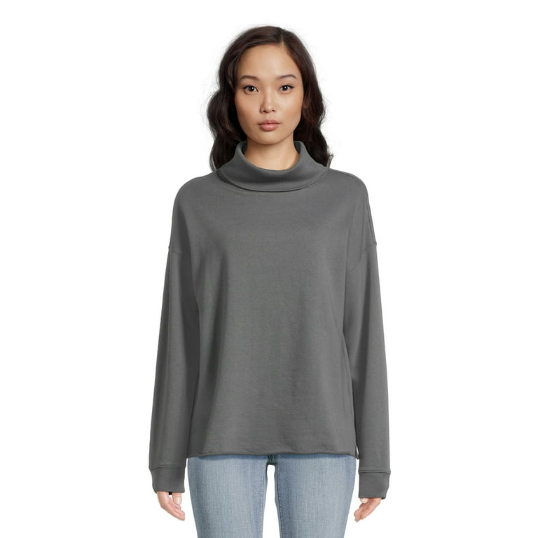 Time and Tru Women s Turtleneck Sweatshirt Sizes XS 3XL