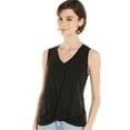 thumbnail image 1 of Time and Tru Women's Twist Front Sleeveless Top, Sizes XS-XXXL, 1 of 5