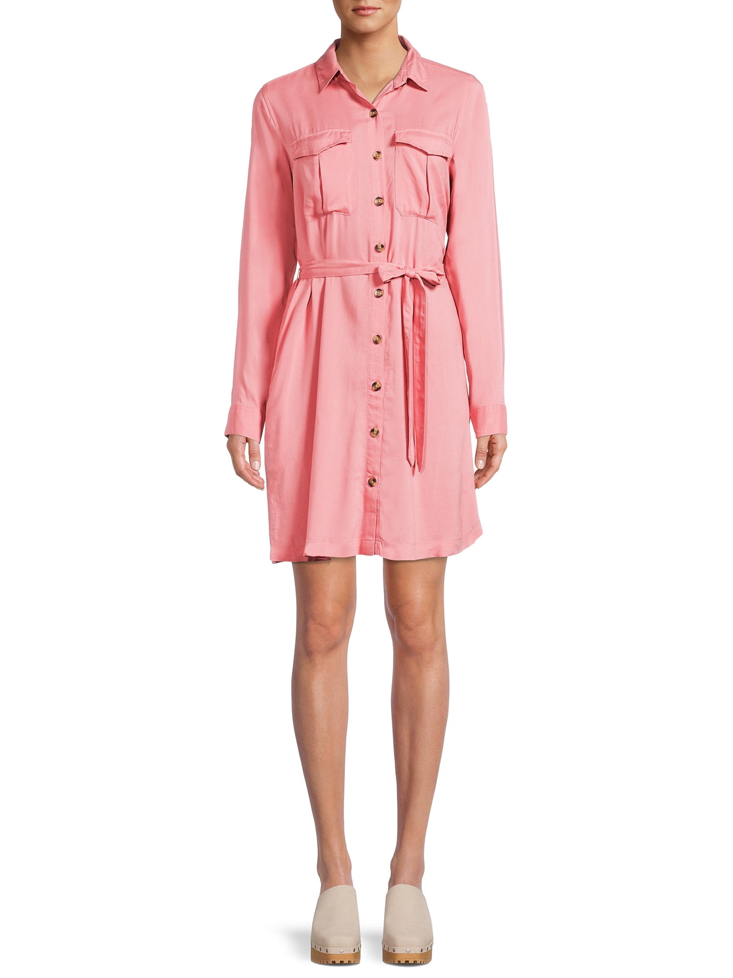 Time and Tru Women's Utility Shirt Dress