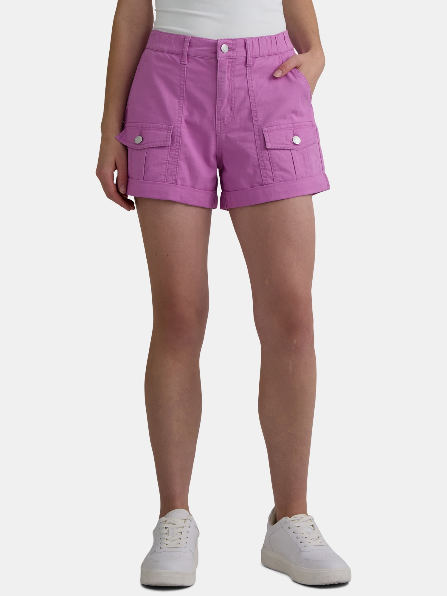 Time and Tru Women's Utility Shorts, 4" Inseam, Sizes 0-22