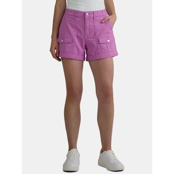 Time and Tru Women's Utility Shorts, 4" Inseam, Sizes 0-22