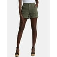 thumbnail image 1 of Time and Tru Women's Utility Shorts, 4" Inseam, Sizes 0-22, 1 of 5