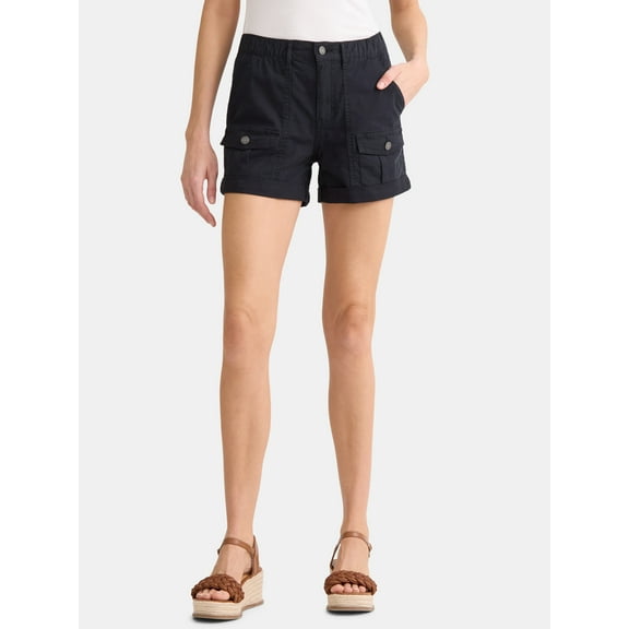 Time and Tru Women's Utility Shorts, 4" Inseam, Sizes 0-22