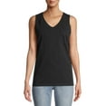 thumbnail image 1 of Time and Tru Women's V-Neck Pocket Tank Top, 1 of 6