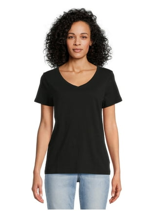 Essentials Women's 2-Pack Classic-Fit Short-Sleeve V-Neck T-Shirt :  : Clothing, Shoes & Accessories