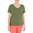 thumbnail image 1 of Time and Tru Women's V-Neck Tee, 1 of 5