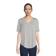 thumbnail image 1 of Time and Tru Women's V-Neck Tunic T- Shirt, 1 of 5