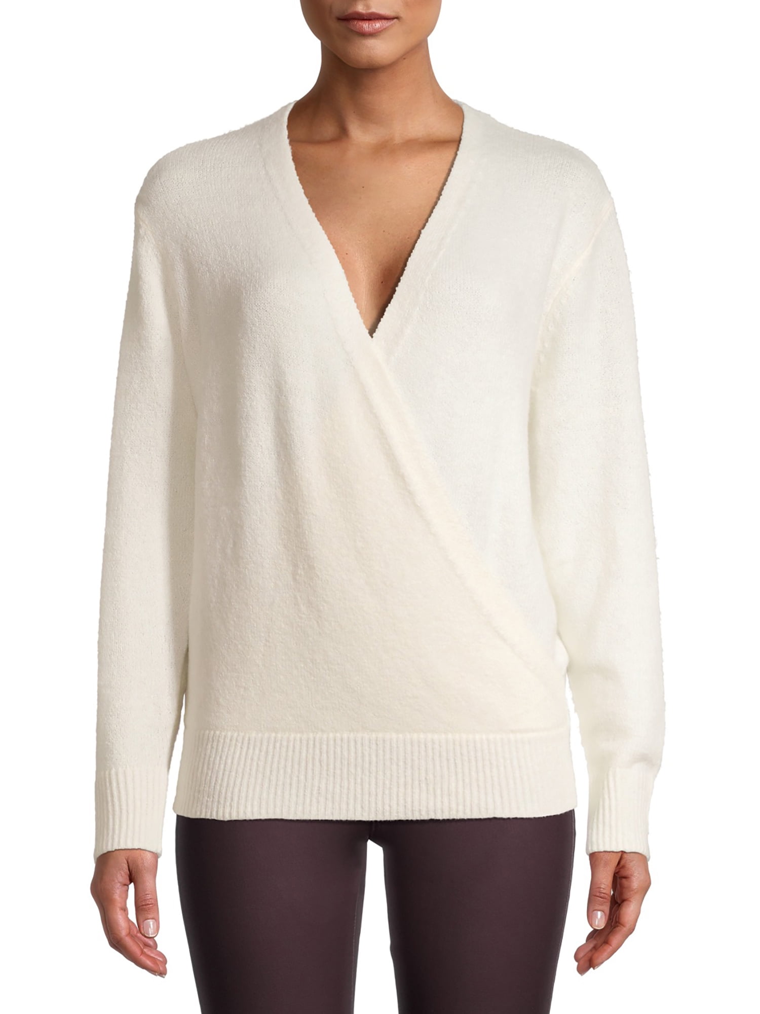 Time and Tru Women's VNeck Wrap Sweater