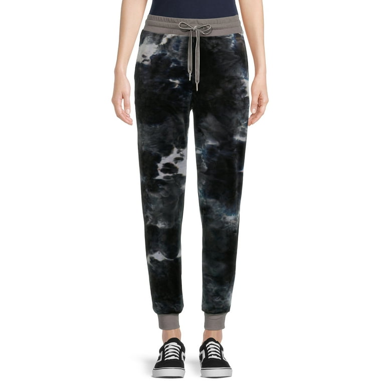 Time and Tru Women s Velour Tie Dye Jogger Pants