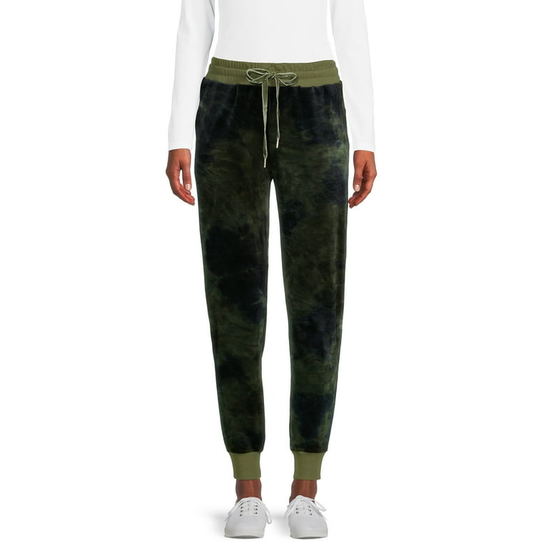 Velour cheap cuffed joggers