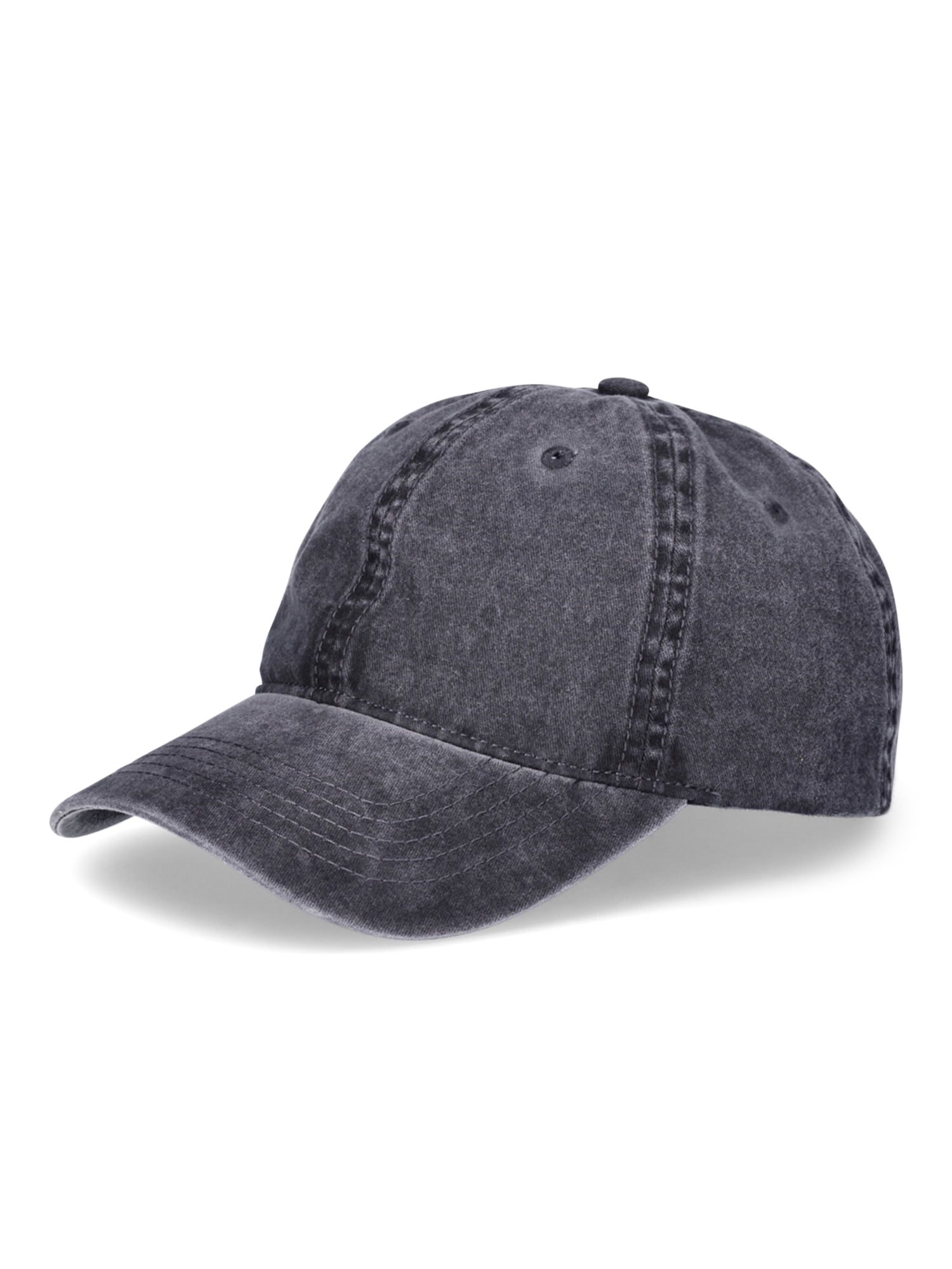 Time & Tru Solid Washed Baseball Cap - Each