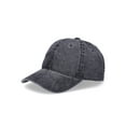 thumbnail interactive-video image 1 of Time and Tru Women's Washed Cotton Twill Baseball Hat, Black Soot, 1 of 5