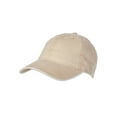 thumbnail interactive-video image 1 of Time and Tru Women's Washed Cotton Twill Baseball Hat, Fruit Khaki, 1 of 4
