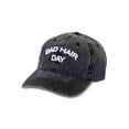 thumbnail image 1 of Time and Tru Women's Washed Cotton Twill Embroidered Bad Hair Day Baseball Hat Black Soot, 1 of 3
