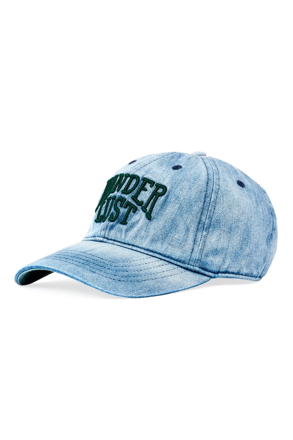 Women's Washed Denim Wander Lust Baseball Hat