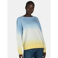 thumbnail image 1 of Time and Tru Women’s Washed Sweatshirt with Long Sleeves, Sizes S-XXXL, 1 of 5