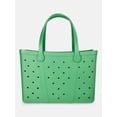 thumbnail image 1 of Time and Tru Women's EVA Waterproof Beach Tote Bag, Green, 1 of 5