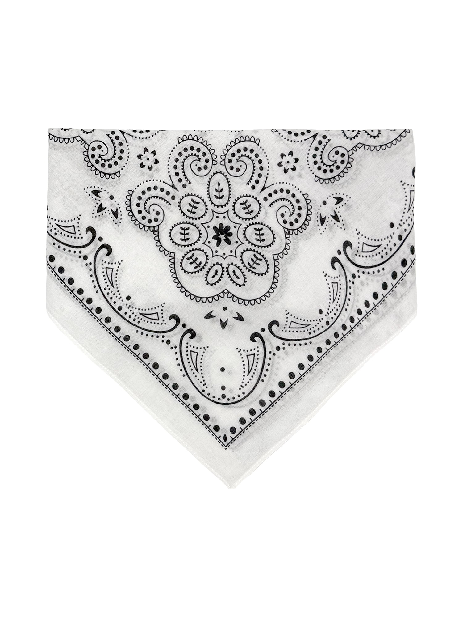 Time and Tru Women's Western Star Bandana, Arctic White, One Size