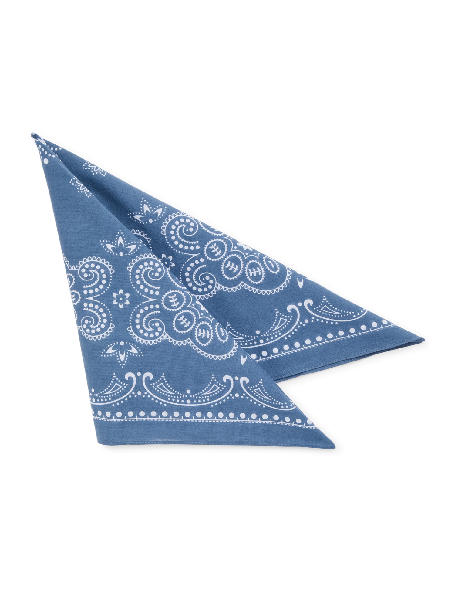 Time and Tru Women's Western Star Bandana, Insignia Blue, One Size Fits Most