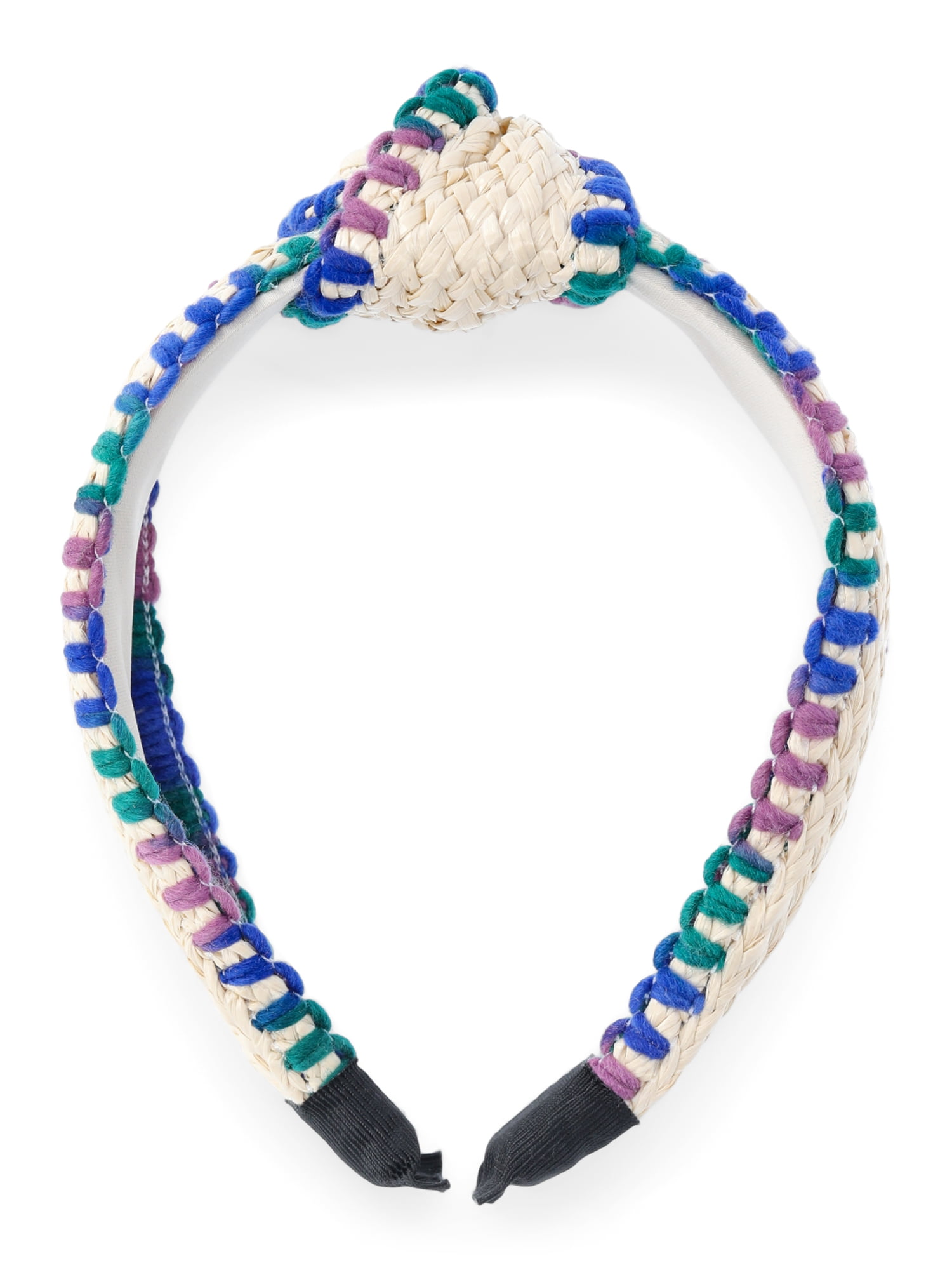 Time and Tru Women's Whipstitch Headband, Blue