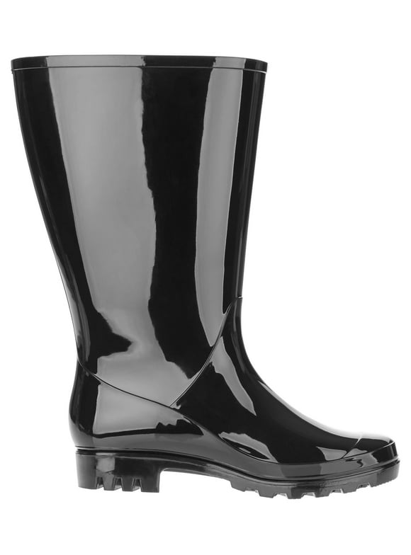 Time and Tru Women's Wide Calf Rain Boots