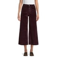 thumbnail image 1 of Time and Tru Women’s Wide Leg Corduroy Pants, 1 of 5