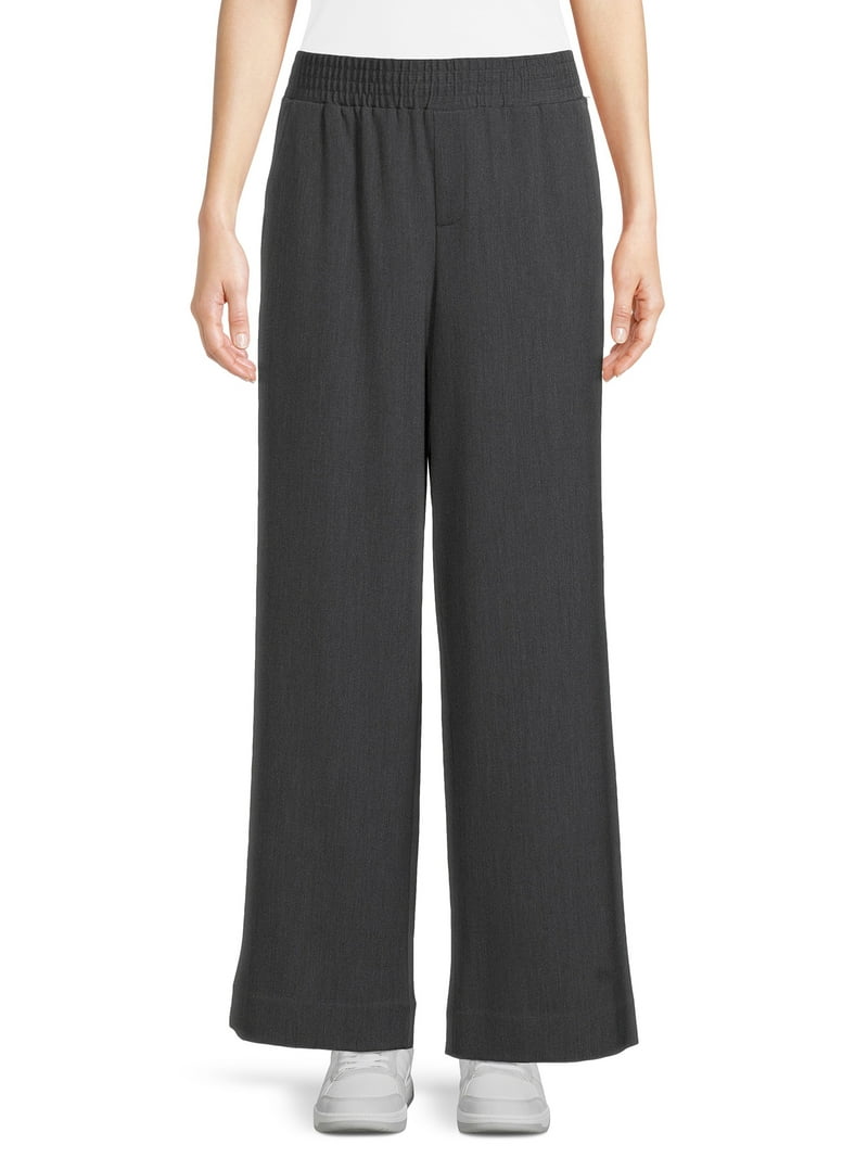 Time and Tru Women's Wide Leg Pants, 30