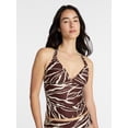 thumbnail image 1 of Time and Tru Women's and Women's Plus Ruched Tankini Top, Sizes XS-3X, 1 of 5