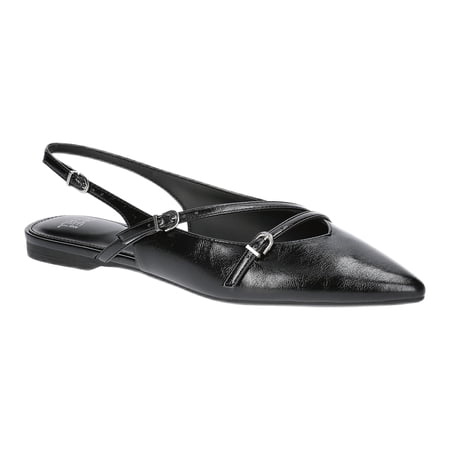 Time and Tru Women's Strappy Sling Back Flats