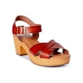 thumbnail image 1 of Time and Tru Women’s Wooden Heel Sandals, 1 of 6