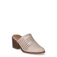 thumbnail image 1 of Time and Tru Women's Woven Block Heel Mules, 1 of 6